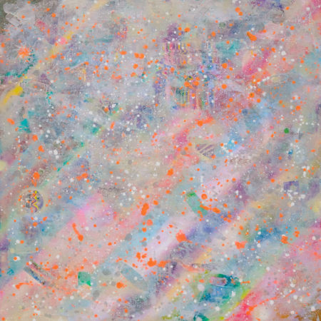Cosmic Rainbow, 150 x 150 cm, acrylic colors on canvas, 2019, Vuk Vuckovic