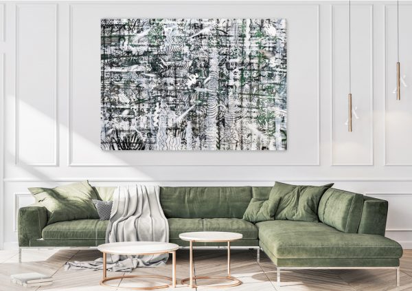 Galaxy VV, 150 x 215 cm, acrylic colors on canvas, Vuk Vuckovic - in the living room
