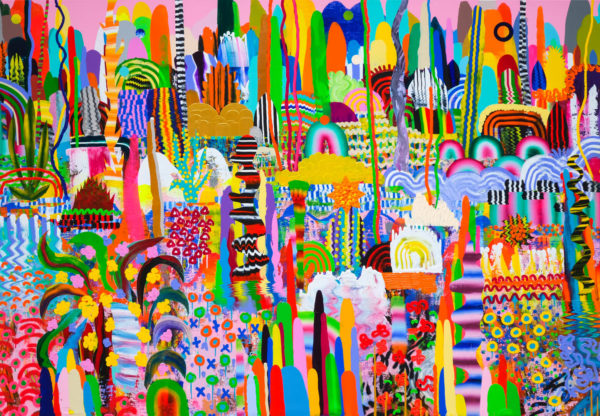 Lovejoy 1, 150x215cm acrylic colors on canvas, 2019, Vuk Vuckovic