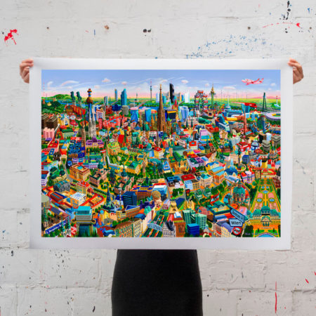 Wien, print on canvas, size L - 100 x 70 cm