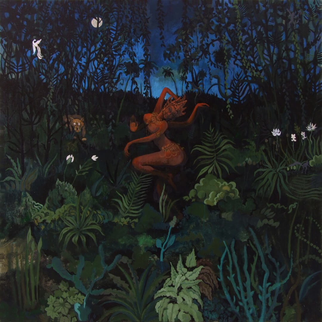 Dancing Shiva, 100 x 100 cm, oil on canvas, 2009.