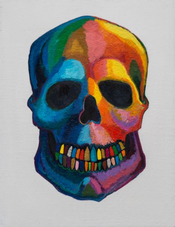 skull, 70 x 90 cm, oil on canvas, 2015.